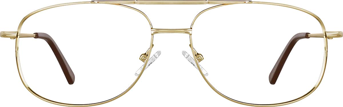 Gold Aviator Glasses #418914 | Zenni Optical Canada