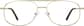 Front view of Aviator Glasses 418914 in Gold thumbnail