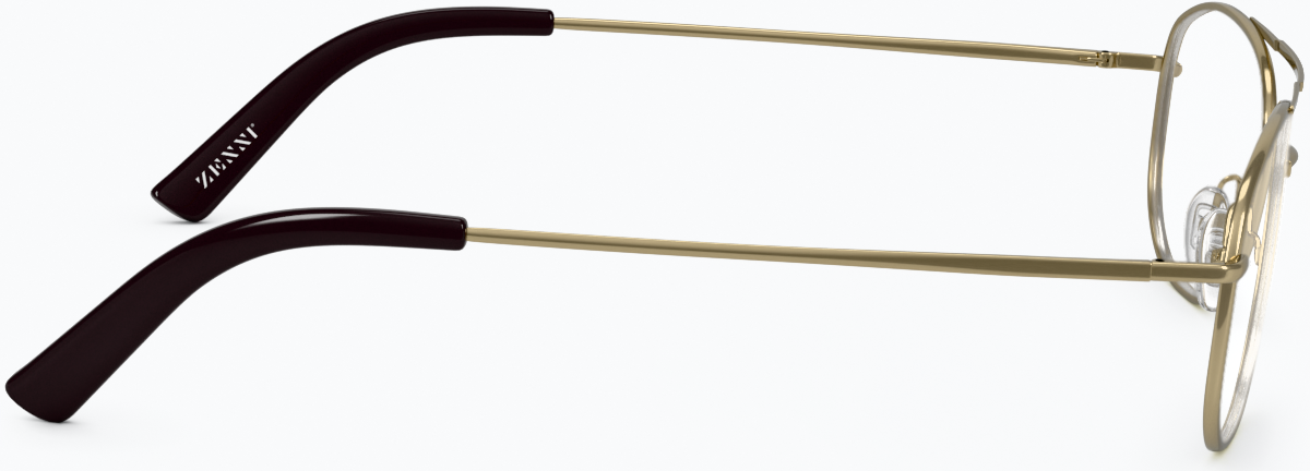 Side view of Aviator Glasses 418914 in Gold thumbnail