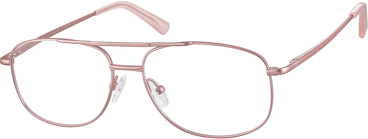 Angle view of Aviator Glasses 418919 in Pink