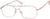 Angle view of Aviator Glasses 418919 in Pink thumbnail