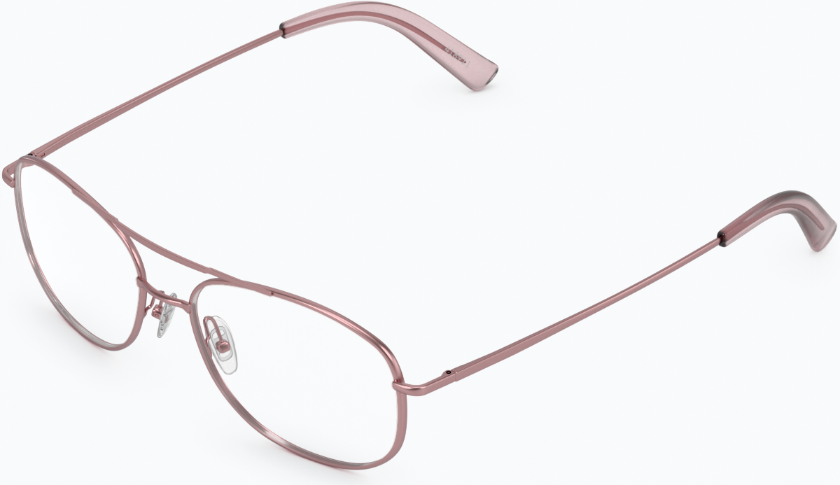 Angle view of Aviator Glasses 418919 in Pink thumbnail