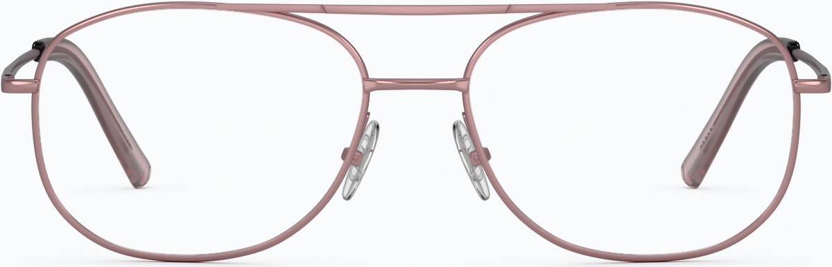 Front view of Aviator Glasses 418919 in Pink thumbnail