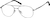 Angle view of Aviator Glasses 419011 in Silver thumbnail