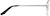 Side view of Aviator Glasses 419011 in Silver thumbnail