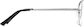 Side view of Aviator Glasses 419011 in Silver thumbnail