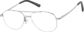 Angle view of Aviator Glasses 419011 in Silver thumbnail