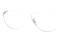 Angle view of Aviator Glasses 419011 in Silver thumbnail