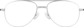 Front view of Aviator Glasses 419011 in Silver thumbnail