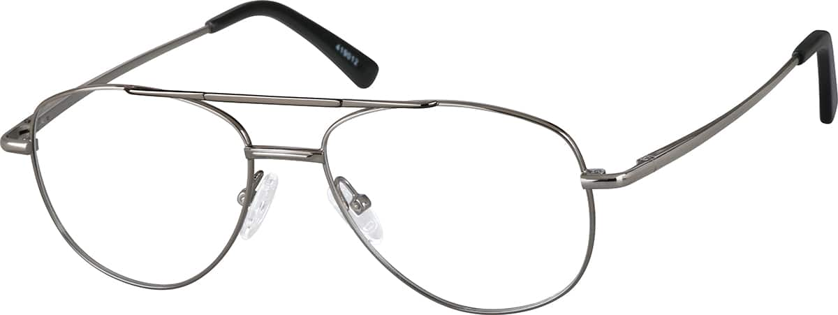 Angle view of Aviator Glasses 419012 in Gray