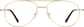 Front view of Aviator Glasses 419014 in Gold thumbnail