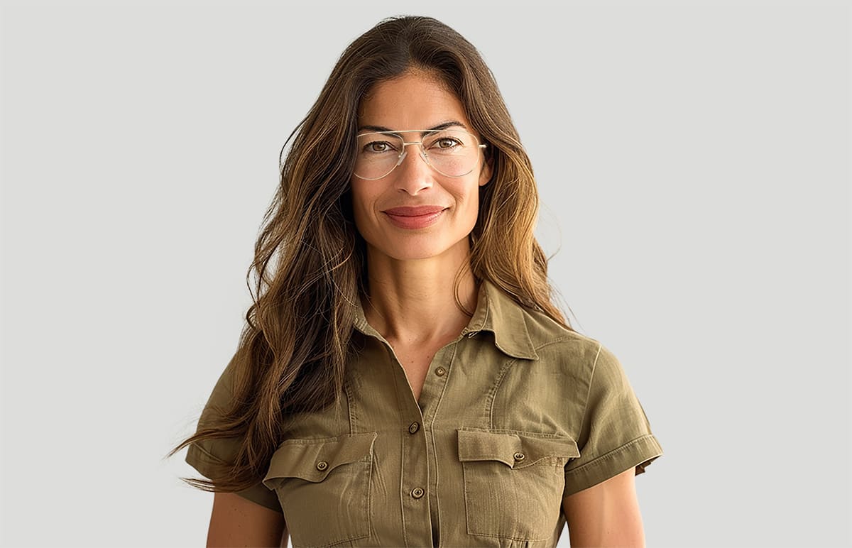 Gold rim fashion glasses online