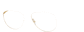 Angle view of Aviator Glasses 419014 in Gold thumbnail