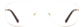 Front view of Aviator Glasses 419014 in Gold thumbnail