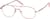 Angle view of Aviator Glasses 419019 in Pink thumbnail