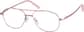 Angle view of Aviator Glasses 419019 in Pink thumbnail