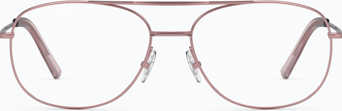 Front view of Aviator Glasses 419019 in Pink thumbnail