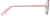Side view of Aviator Glasses 419019 in Pink thumbnail