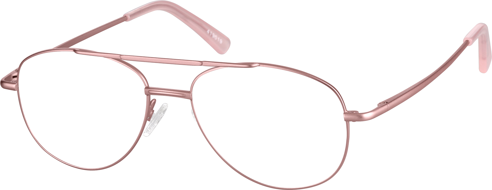 Angle view of Aviator Glasses 419019 in Pink