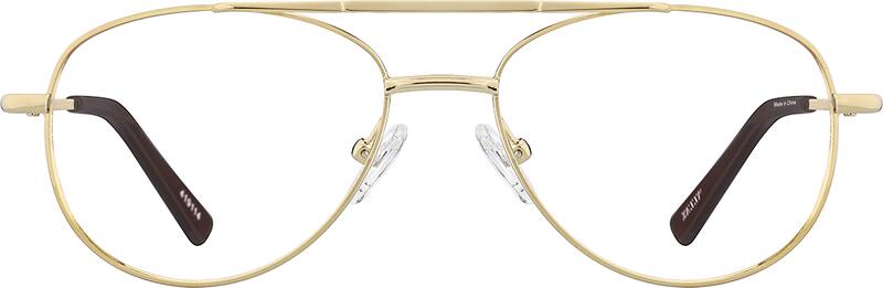 Gold Aviator Glasses #419114 | Zenni Optical