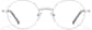 Front view of Metal Round Glasses  419211 in Silver  thumbnail