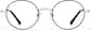 Front view of Lunettes rondes en métal  419221 in Noir thumbnail