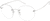 Angle view of Rimless Glasses 420611 in Silver thumbnail