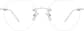 Front view of Customizable Rimless Glasses 420611 in Silver thumbnail