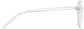 Side view of Customizable Rimless Glasses 420611 in Silver thumbnail