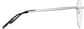Side view of Customizable Rimless Glasses 420612 in Gray thumbnail