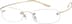 Rimless Glasses 420614 in Gold