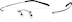 Rimless Glasses 420621 in Black