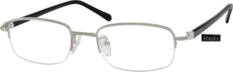 Silver Rectangle Glasses #42735611 | Zenni Optical