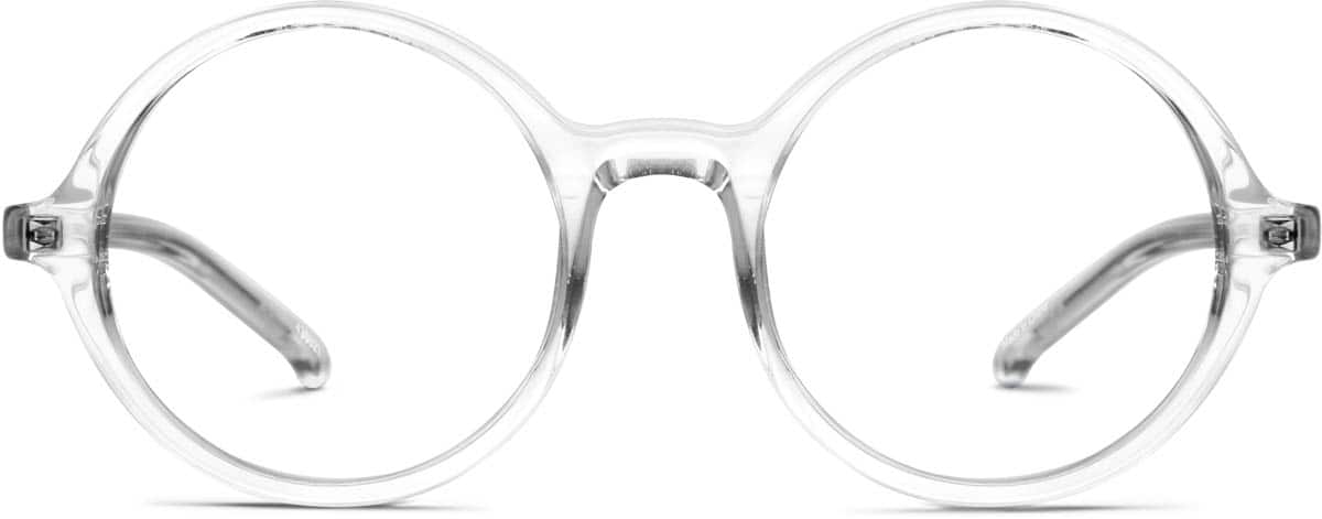 Front view of Round Glasses  430023 in Clear