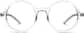 Front view of Round Glasses 430023 in Clear thumbnail