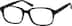 Square Glasses 433521 in Black