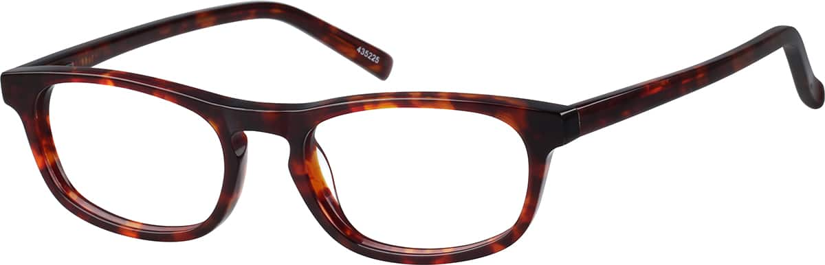 Angle view of Oval Glasses 435225 in Tortoiseshell