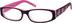 Rectangle Glasses 435419 in Pink