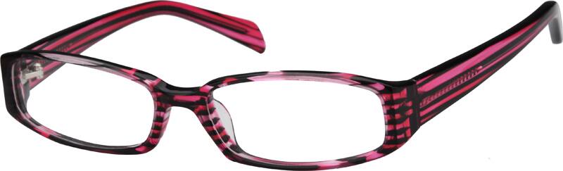 ルミネ21品 Red Rectangle Glasses #436418 | Zenni Optical