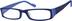 Rectangle Glasses 436616 in Blue