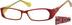 Geometric Glasses 437518 in Red