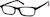 Angle view of Kids' Rectangle Glasses 439521 in Black thumbnail