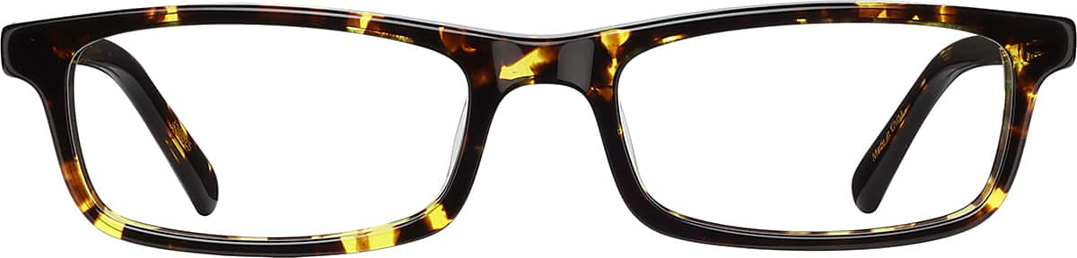 Front view of Kids' Rectangle Glasses 439525 in Tortoisesehll