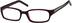 Rectangle Glasses 440518 in Red