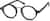 Angle view of Round Glasses 4410312 in Dark Gray thumbnail
