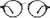 Front view of Round Glasses 4410312 in Dark Gray thumbnail