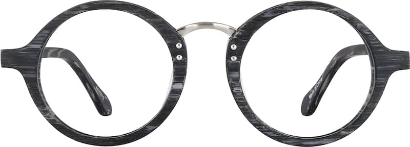 Dark Gray Round Glasses