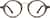Front view of Round Glasses 4410315 in Antique Brown thumbnail