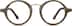 Round Glasses 4410315 in Antique Brown