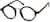 Angle view of Round Glasses 4410321 in Black thumbnail